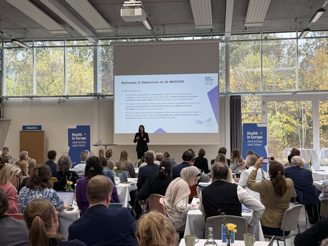 Photo of people listening to Sibilla Neimane speak